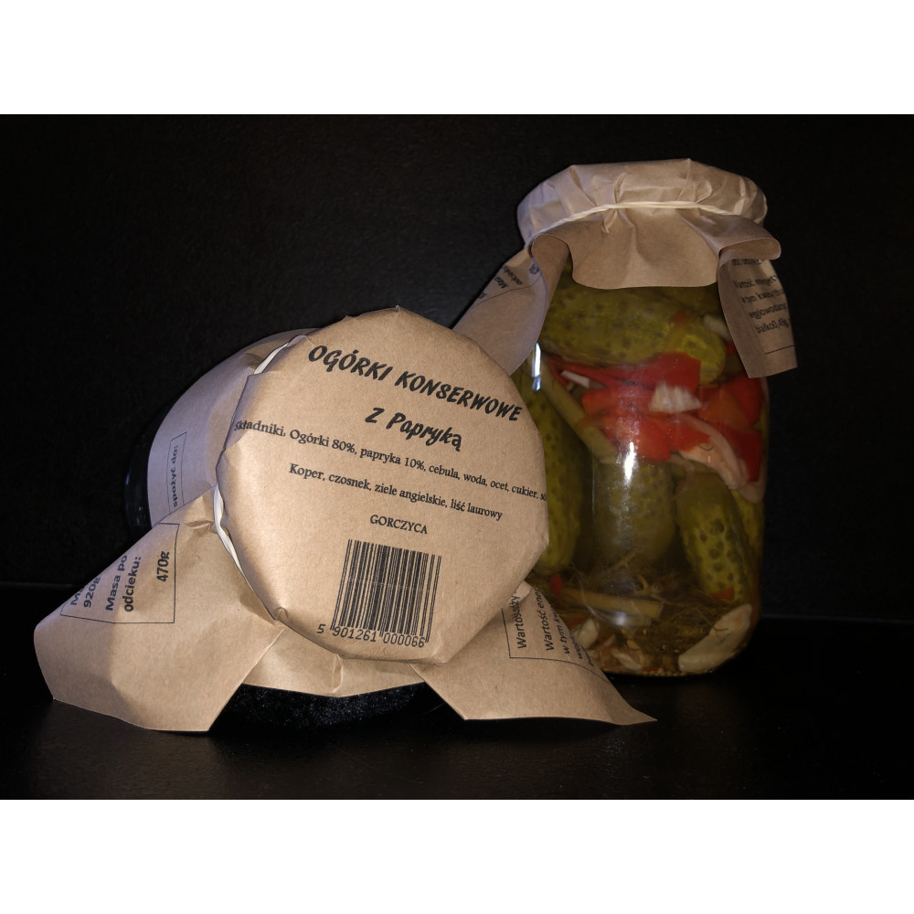 OGÓRKI KONSERWOWE Z PAPRYKĄ...