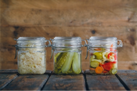 Kiszonki w trzech słoikach